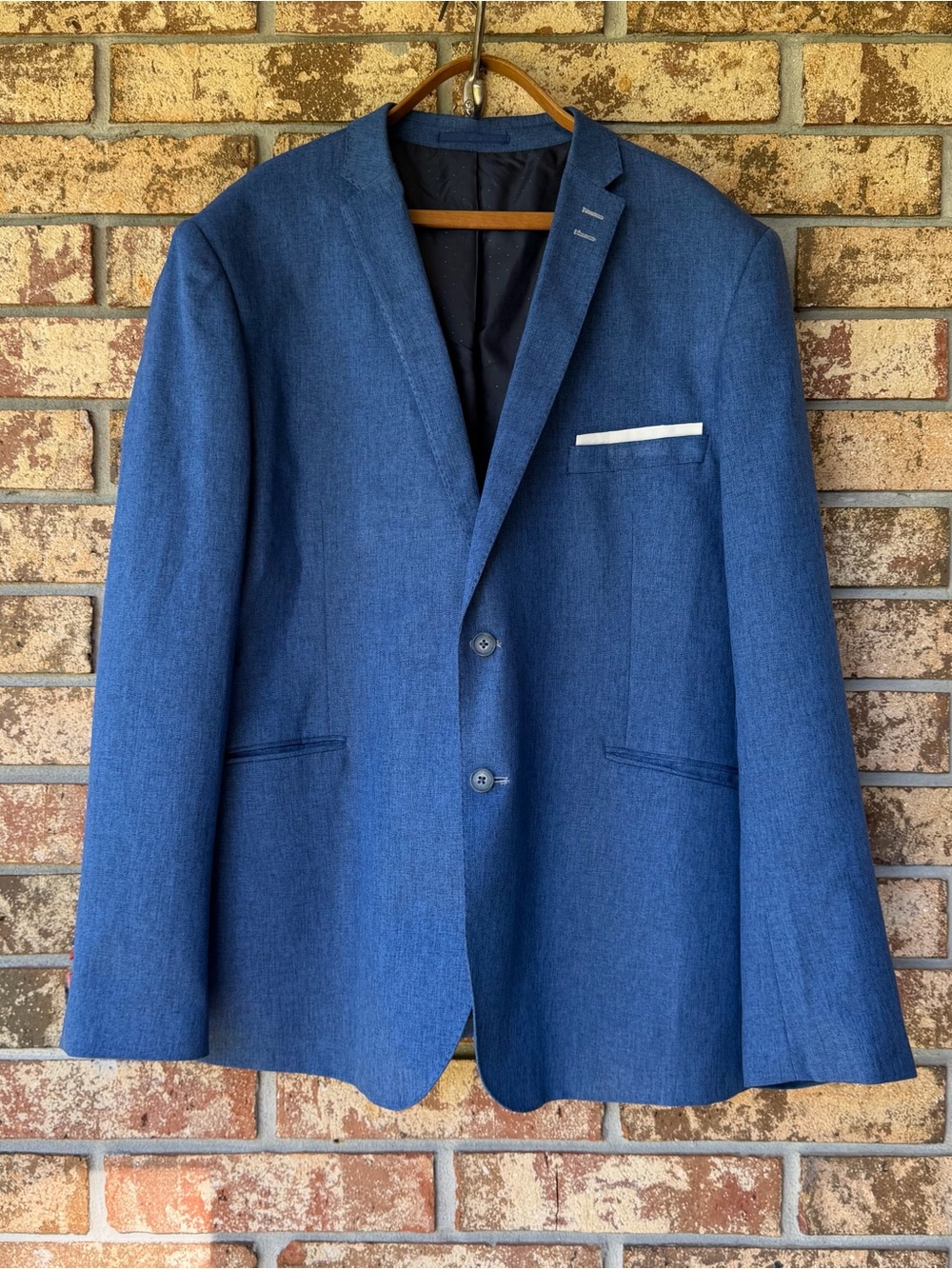 Emmanuel Menswear Suit Jacket Size 42 Regular Baby Blue Excellent Condition!